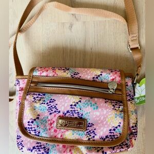 NWT Lily Bloom "Julia" Crossbody – Optic Dot Blush ♻️ NEW WITH TAGS.
